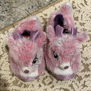 Build-A-Bear Pink Fuzzy Slippers
